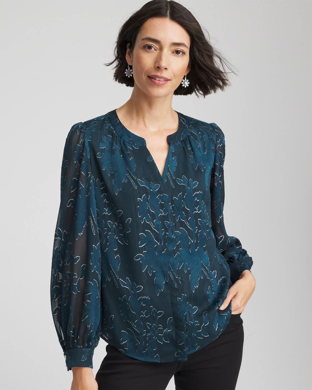 Novelty Texture Blouse | Chico's